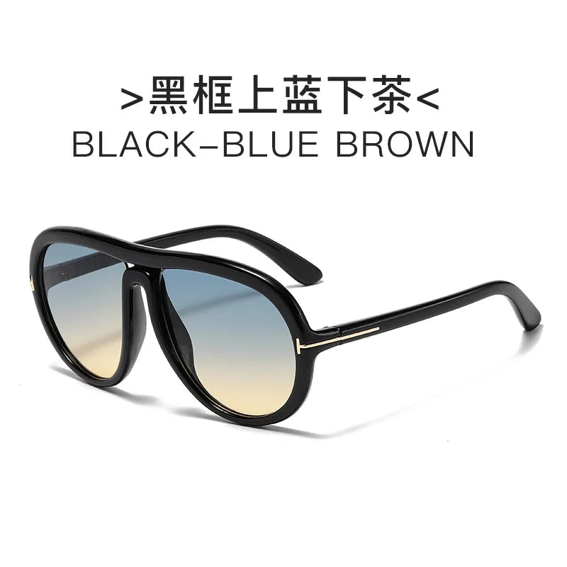 Women's Luxury Designer Sunglasses Trend Ultraviolet-proof Sun Glasses Vintage Retro T-shaped New UV400 Men Sunglasses