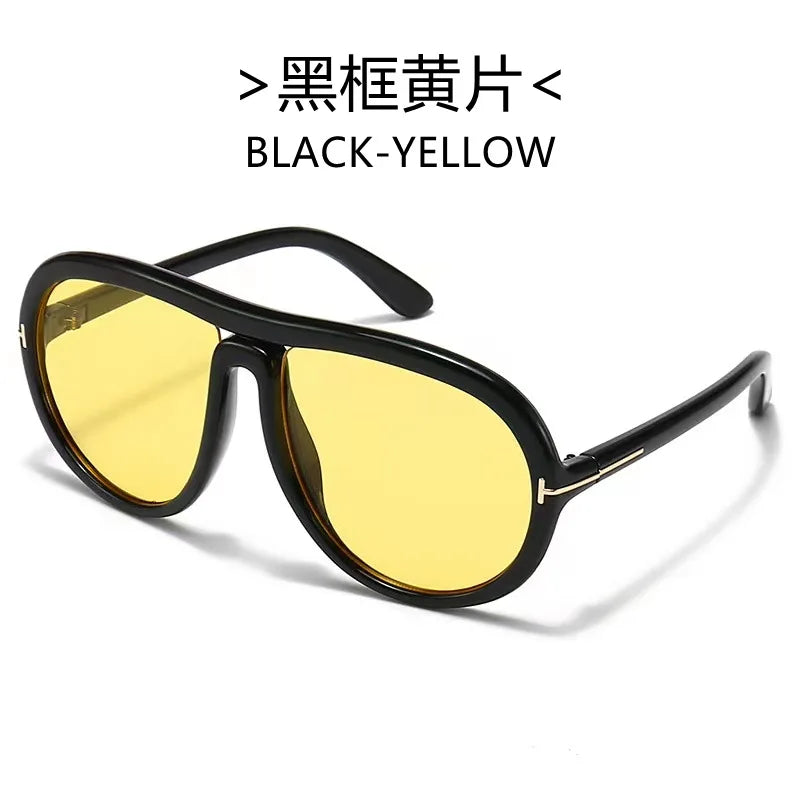 Women's Luxury Designer Sunglasses Trend Ultraviolet-proof Sun Glasses Vintage Retro T-shaped New UV400 Men Sunglasses