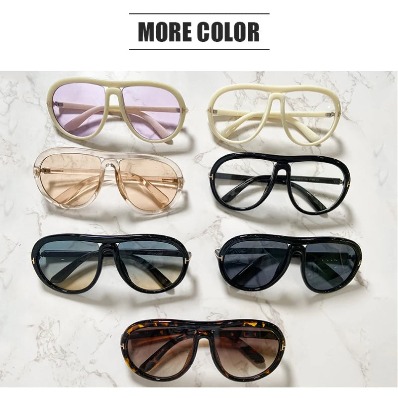 Women's Luxury Designer Sunglasses Trend Ultraviolet-proof Sun Glasses Vintage Retro T-shaped New UV400 Men Sunglasses
