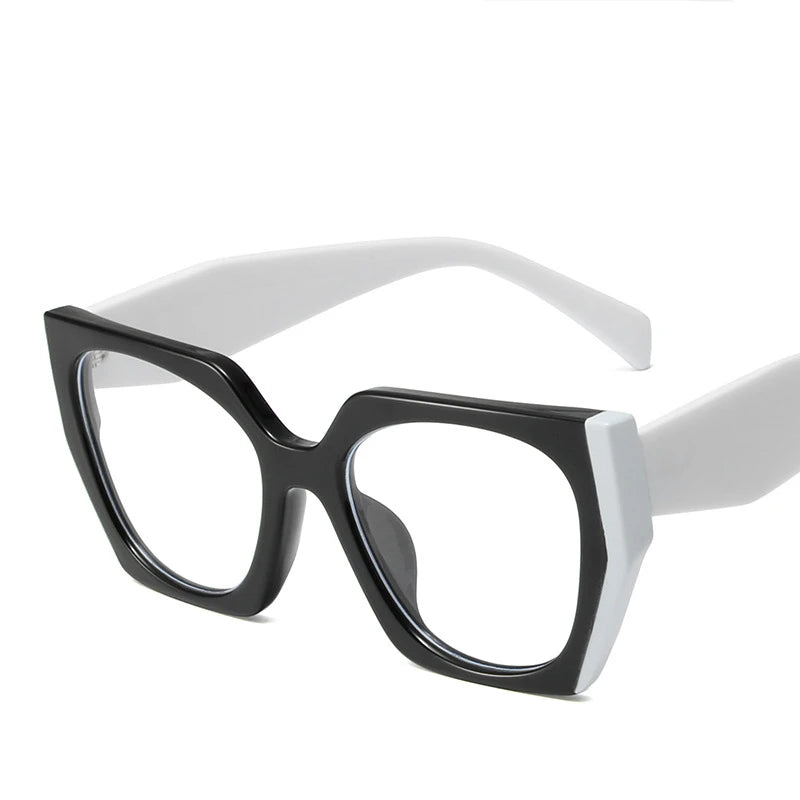 XJiea Designer Leopard Print Stitching Colors Anti-blue Light Glasses For Women Cat Eye Computer Blue Ray Blocking Eyeglasses